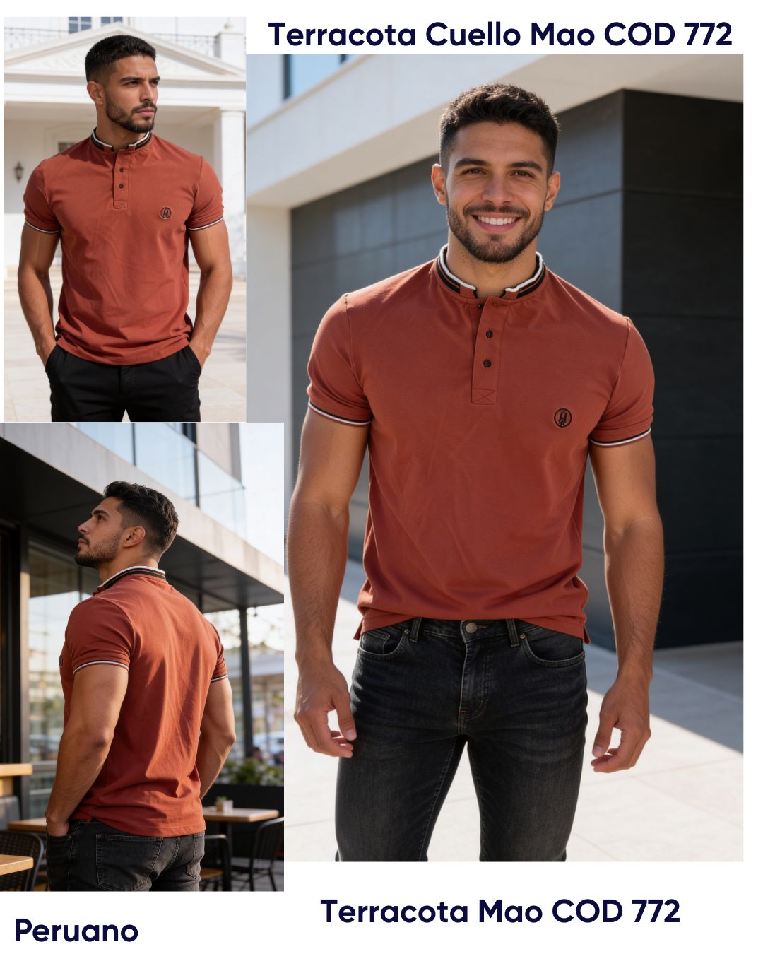 Polo Caballero Slim Cuello MAo
