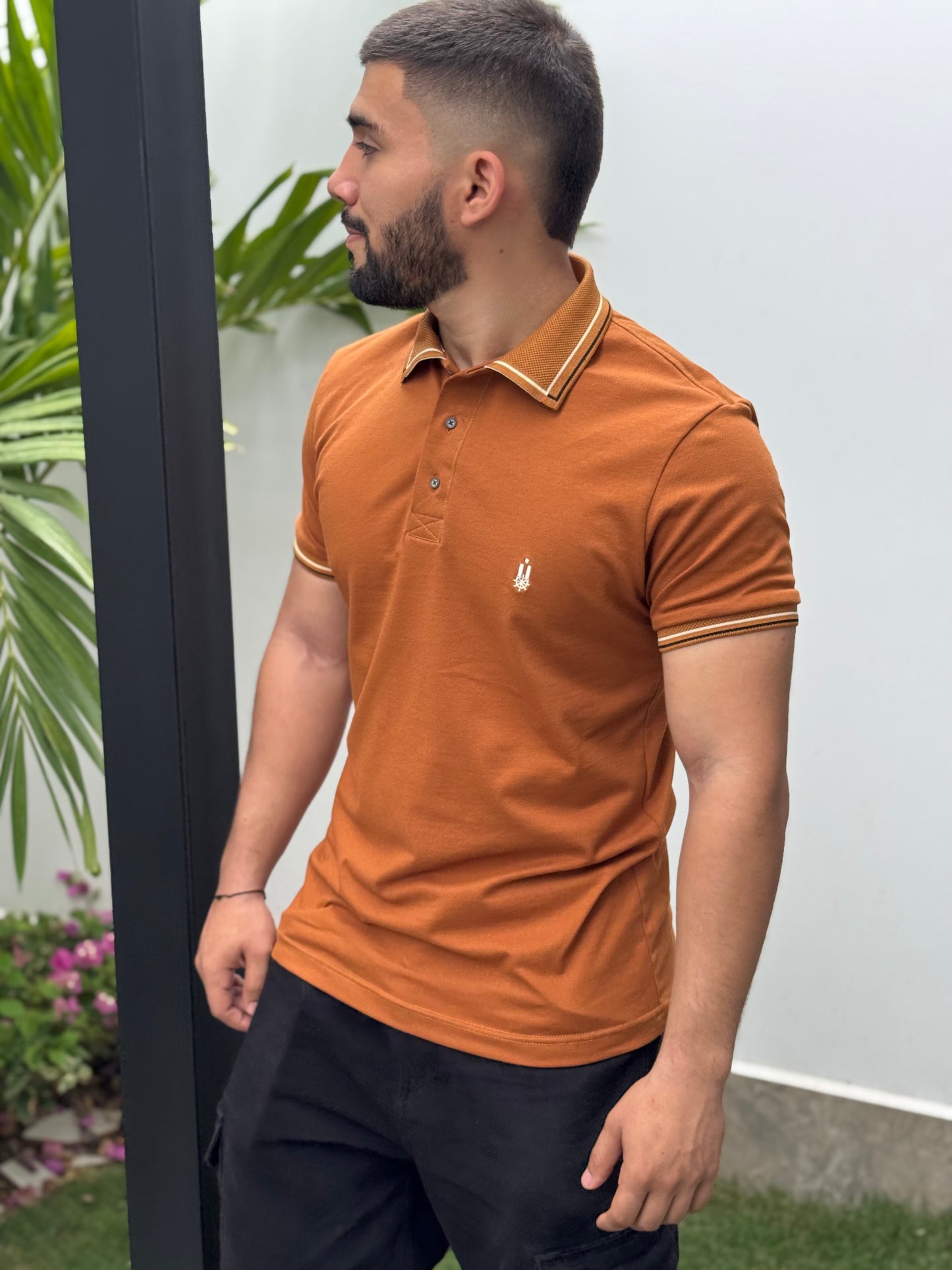 Polo Naranja 100% algodon Premiun