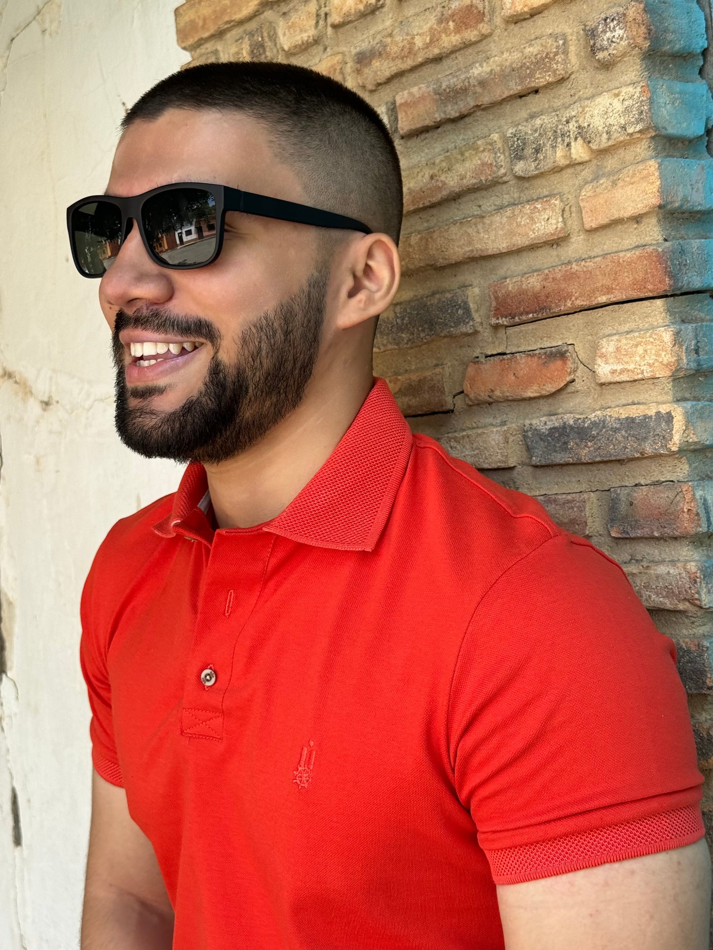 Polo Naranja 100% algodon Premiun