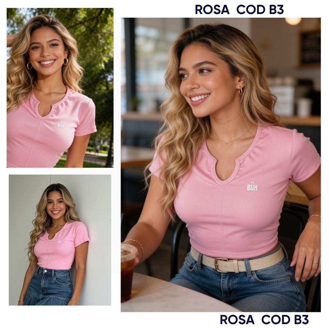 Blusa Dama Basica Rib