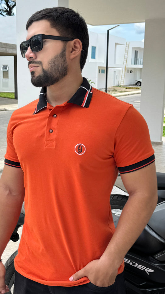 Polo Naranja 100% algodon  Premiun