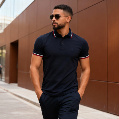 Polo Azul Marino para Hombre