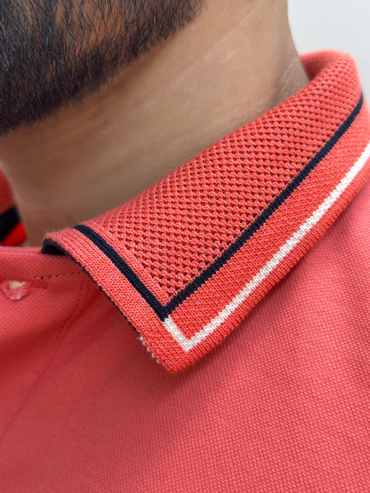 Polo Coral Masculina – Comodidad y Actitud 25105