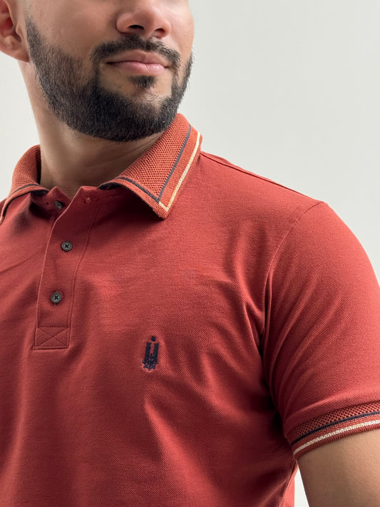 Polo Color Terracota  Atemporal y Versátil Ref 25105