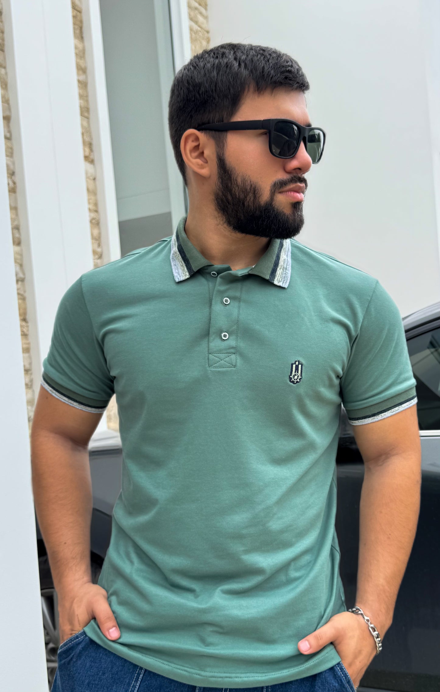  Polo Algodon Premium pique Cuello