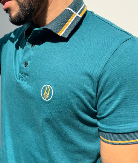 Polo Verde Esmeralda 25116 – Casual, Cómoda y Elegante