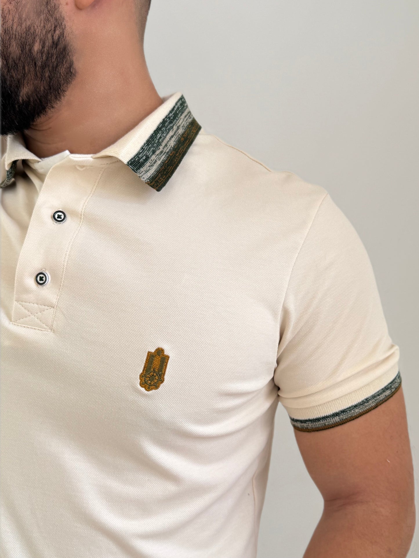  Polo Algodon Premium Crema – Ref. 25185