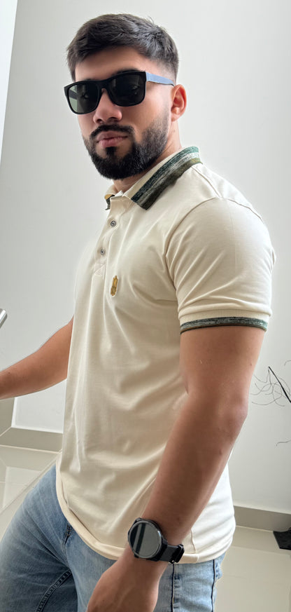  Polo Algodon Premium Crema – Ref. 25185