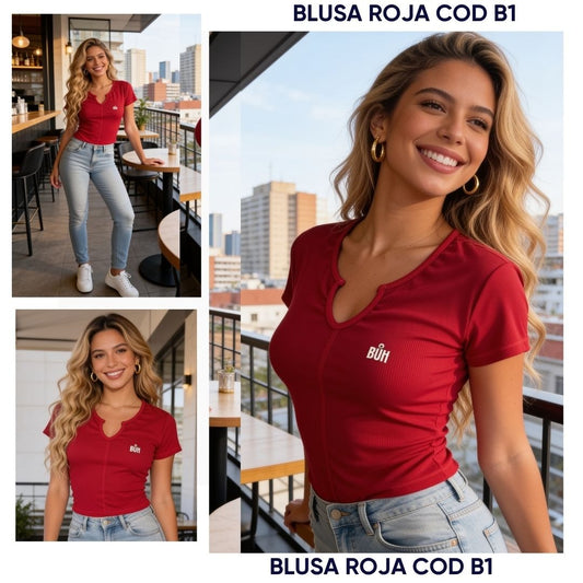 Blusa Dama Basica Rib