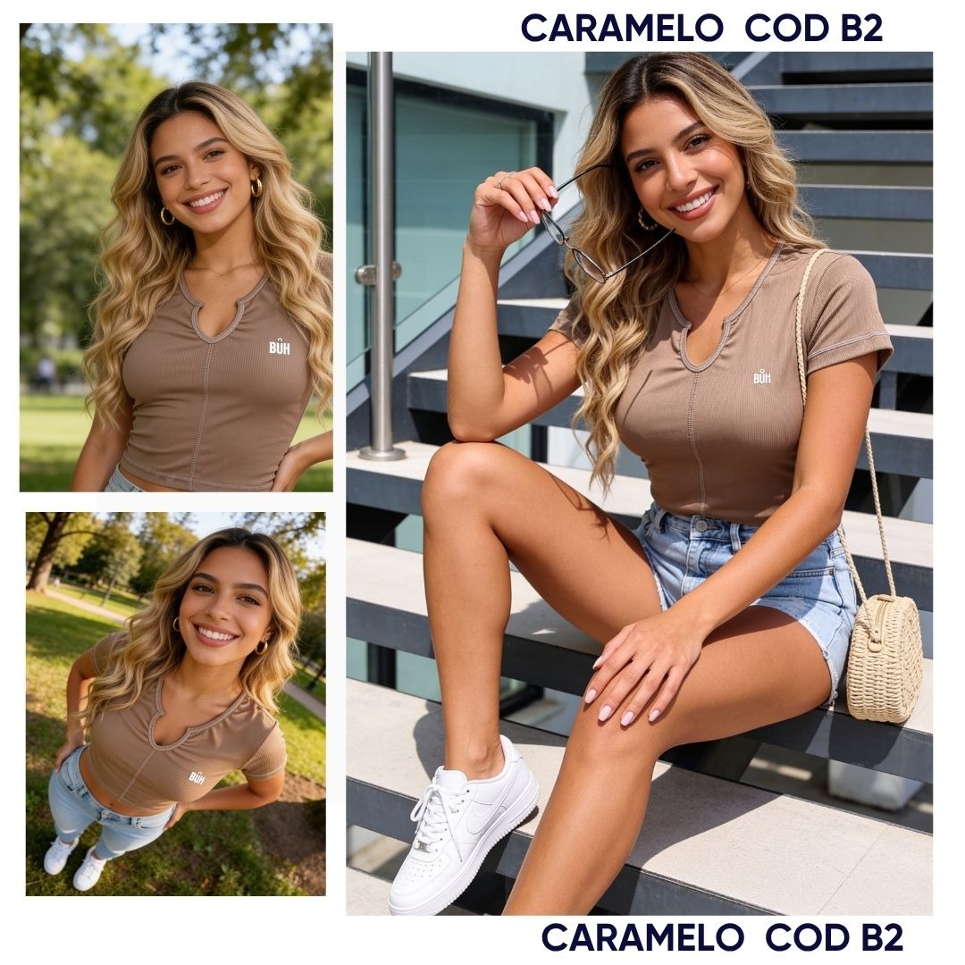 Blusa Dama Basica Rib